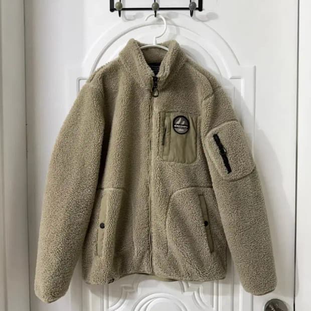 90사이즈 여성 디스커버리 뽀글이 후리스 집업