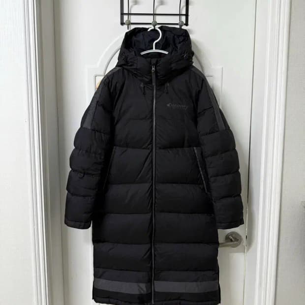 90사이즈 여성 디스커버리 덕다운 롱패딩