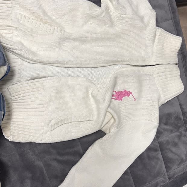 폴로 빅포니 니트집업