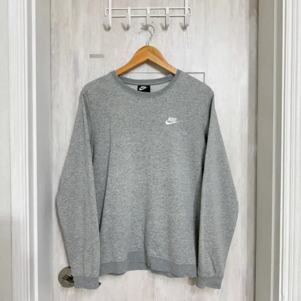 남성 95 M / 나이키 스웻 맨투맨 그레이