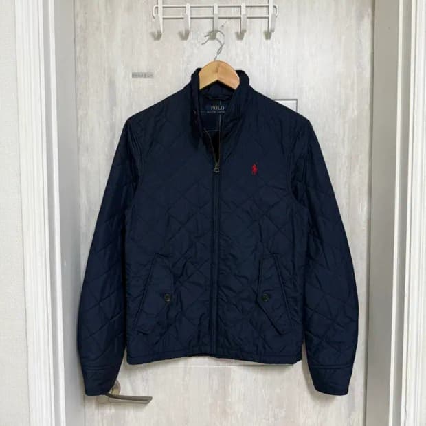 XS / 폴로 랄프로렌 네이비 레드 포니 퀄팅 자켓