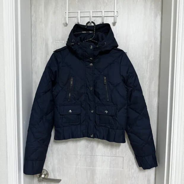 여성 XS / 버버리 퀄팅 크롭 자켓