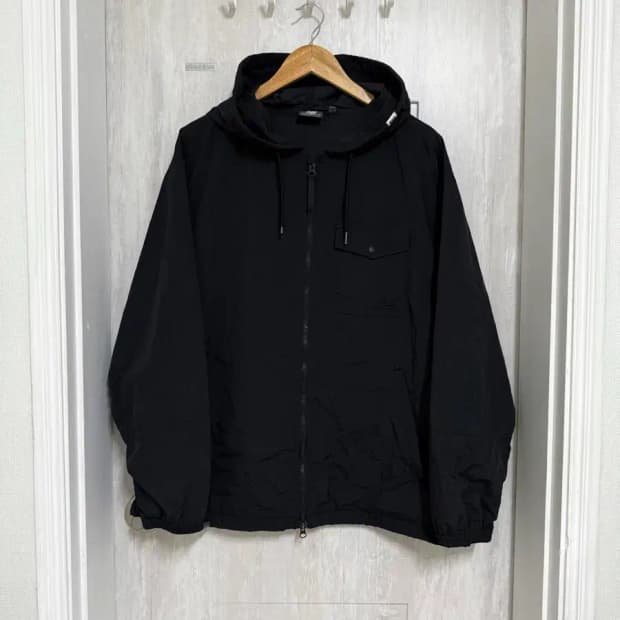 남성 XL 105 / 뉴발란스 윈드브레이커 바람막이 블랙