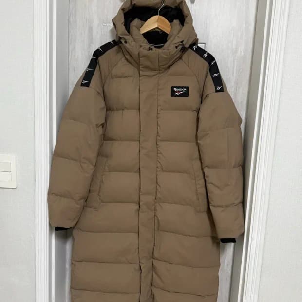 95 M / 리복 베이지 롱패딩 점퍼