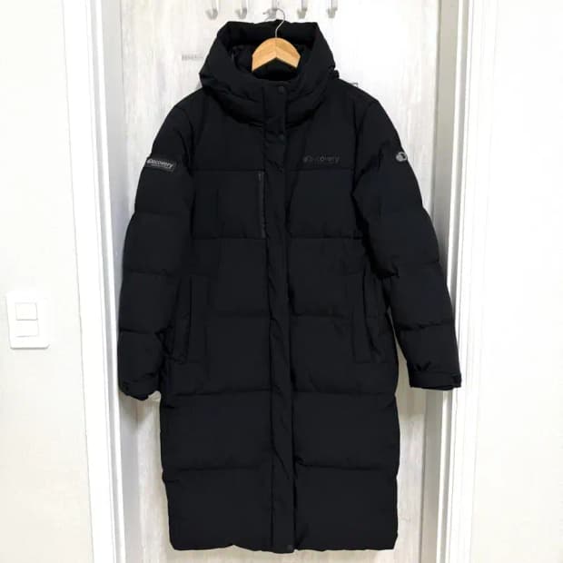 여성 100 / 디스커버리 레스터G 구스다운 롱패딩  블랙