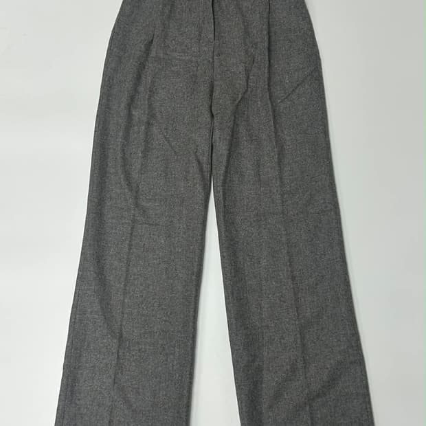 타임 포스트모던 20년 한섬 이탈리아 비엘라산 울 슬렉스 팬츠