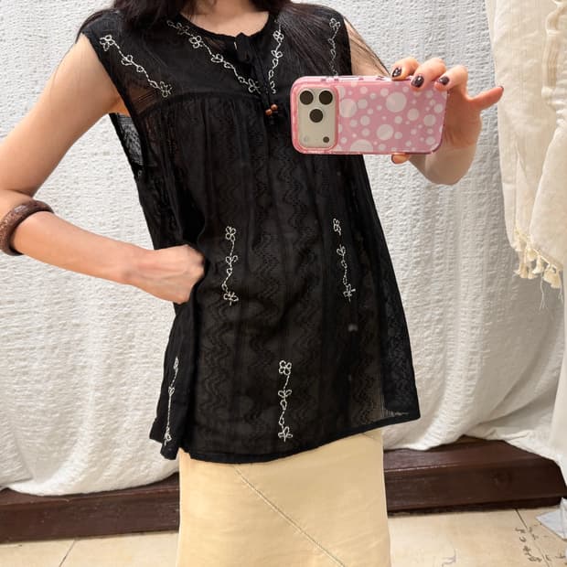 Midnight Meadow Blouse