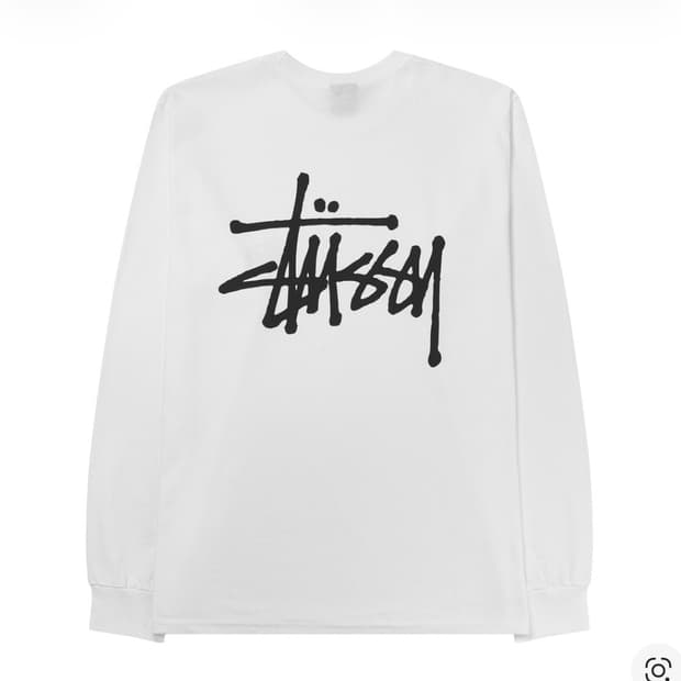 스투시 베이직 스투시 롱슬리브 티셔츠 M