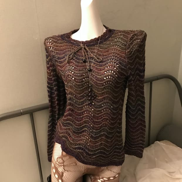 Vintage 페어리 오리엔탈 에스닉 니트