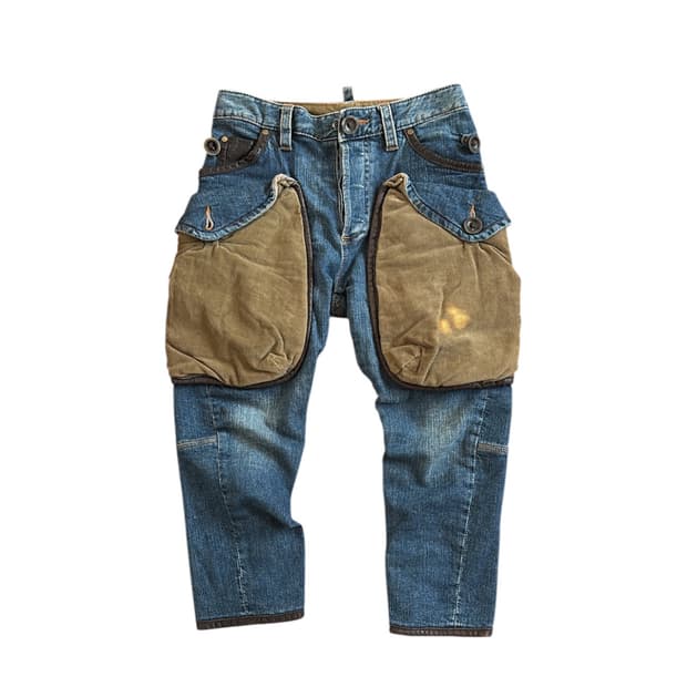 Safari Big Pocket Denim Pants