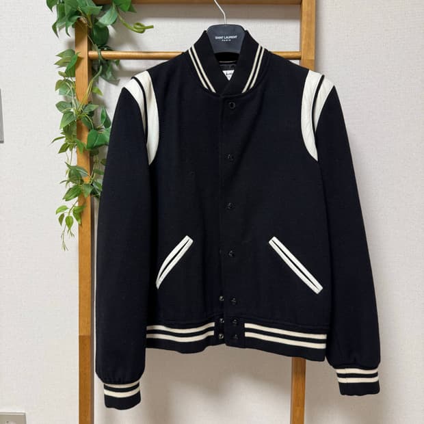 생로랑 테디자켓 블랙 50