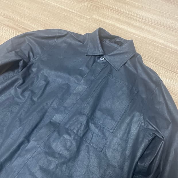 [1] YYYY MOHAIR CRACK SHIRT BLACK