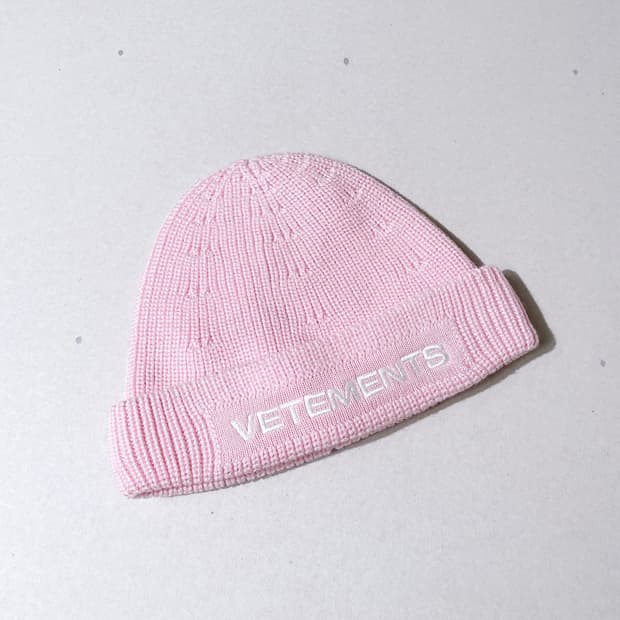 (정품/새상품) 베트멍 공용 핑크 로고 울 비니