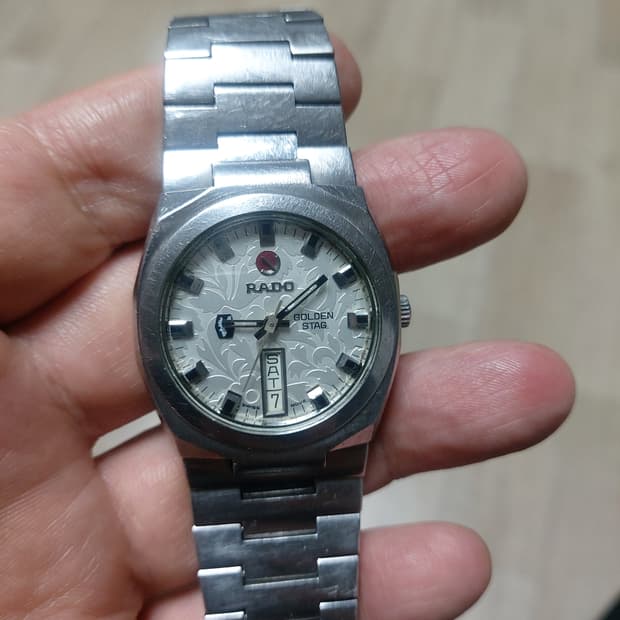 라도 골든스테그 빈티지 은장 시계