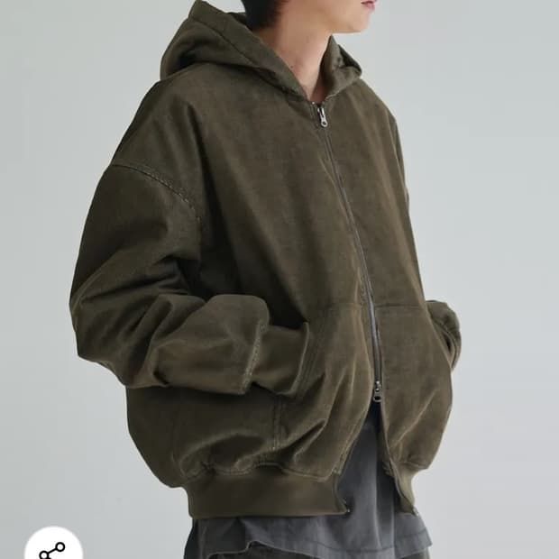 이스트 서비스샵 빈티지 후기드 집업 a