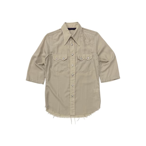 Needles 3/4 slv western shirt
