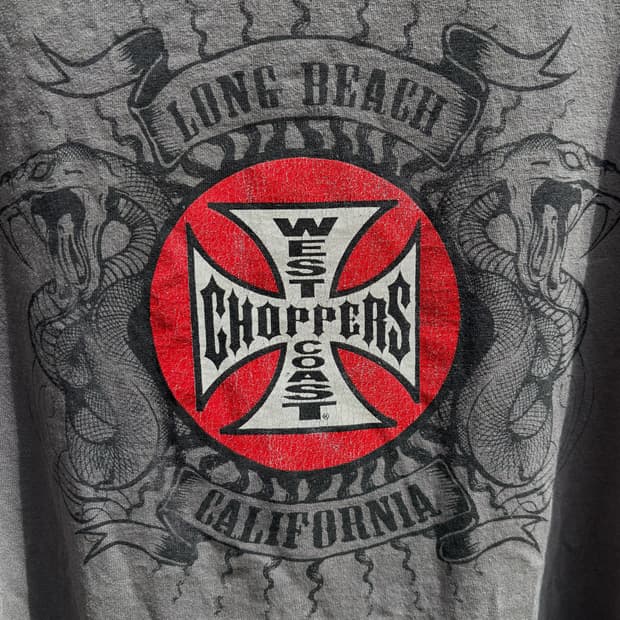 Vintage West Coast Choppers 반팔 티셔츠