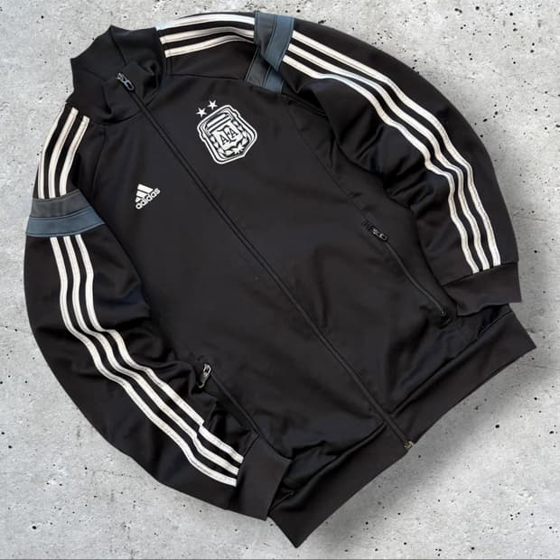 [95] 13s 아디다스 아르헨티나 축구 트랙탑 져지 블랙 D850