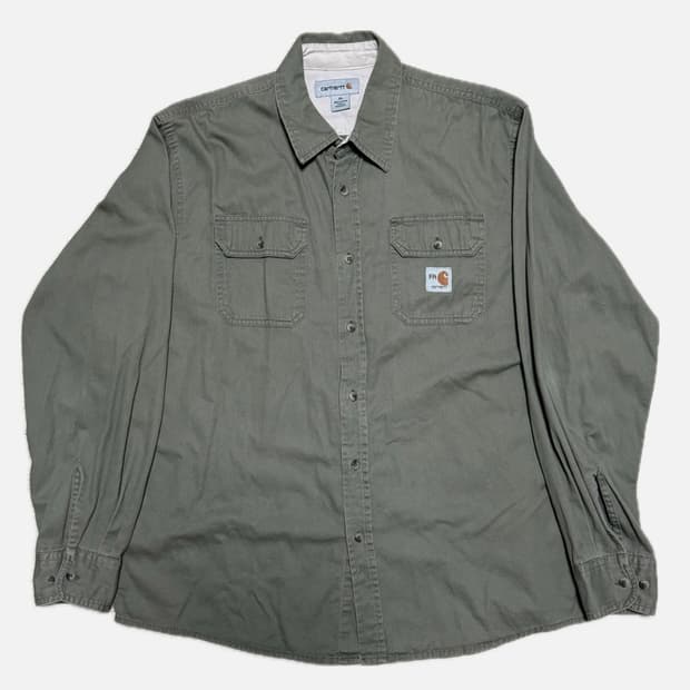 칼하트 FR 셔츠 올리브그린 카키