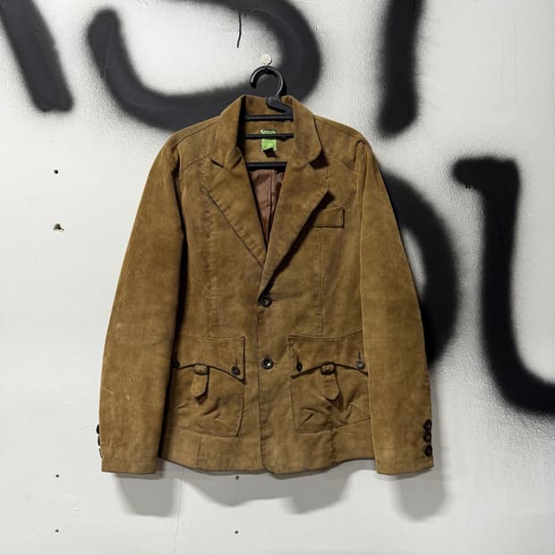 VTG 빈티지 코듀로이 골덴 웨스턴 버클 디테일 블레이저 자켓