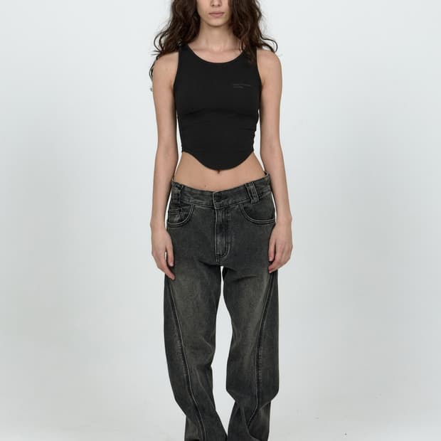 플라스틱프로덕트 MPa DRIFT DENIM PANTS (GREY)