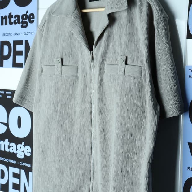 (XL-3XL) 자라 집업 바람막이 점퍼자켓 반팔 시원-7B18