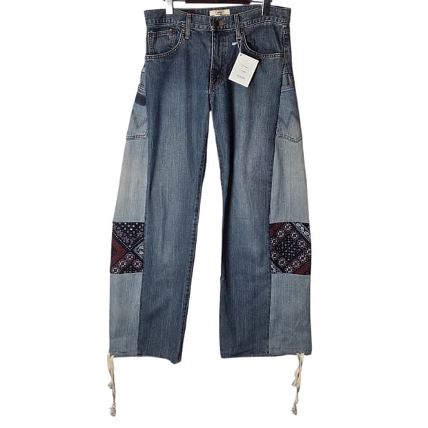 [EDWIN] 에드윈 커스텀 패치워크 반다나 데님팬츠