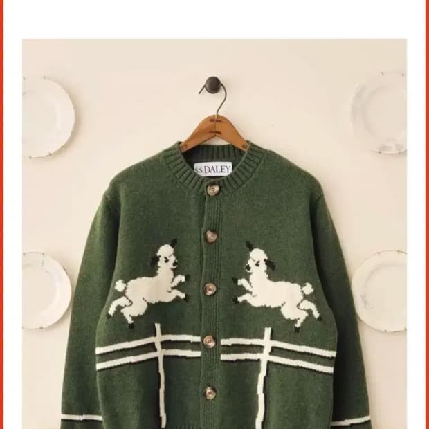 [m] ss daley 지디 최우식 착용 가디건 그린