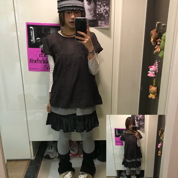 𖤐패턴 키치 코디 set𖤐 