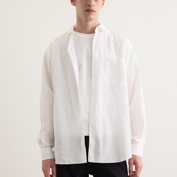 코모리 COMOLI 26SS 화이트셔츠 새상품 5사이즈