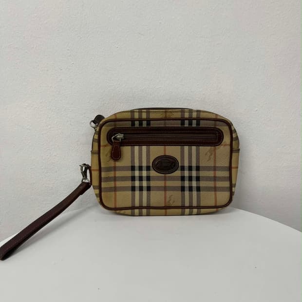 버버리 빈티지 2way 노바체크 클러치 백