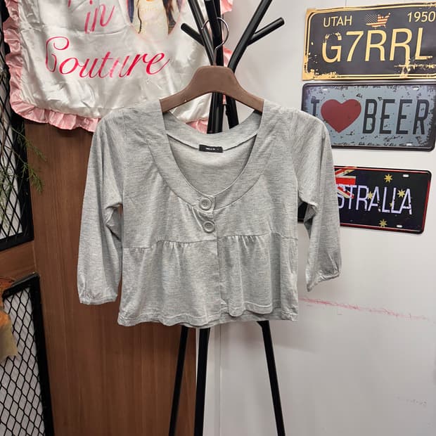 Comme Ca Ism, Frill Short Cardigan