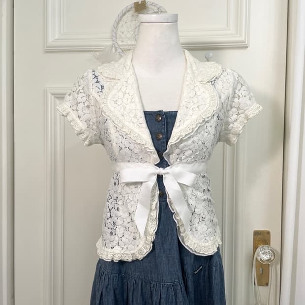 ivory lace summer bolero