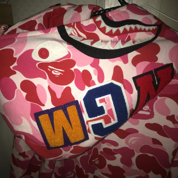 베이프 핑크 샤크후드 S