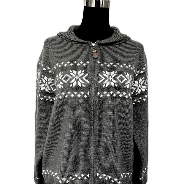 빈티지 니트집업 자켓