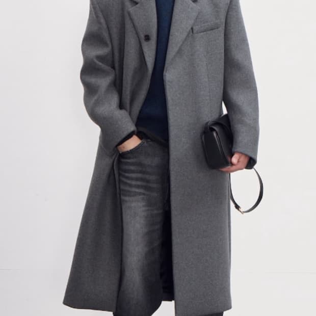 렉토 23fw 코트 차콜