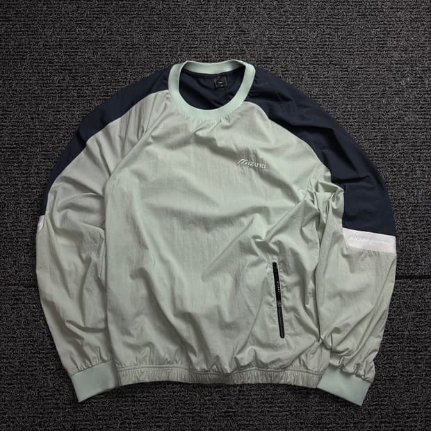 미즈노 아치로고 사이드라인 우븐 박시핏 웜업 1959