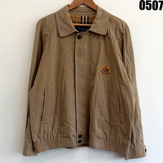 버버리 90s 빈티지 크레스트 스윙 자켓 XL 0507