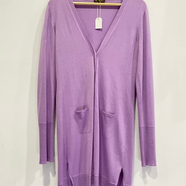 로로피아나 캐시미어 실크 롱 가디건 46 정품