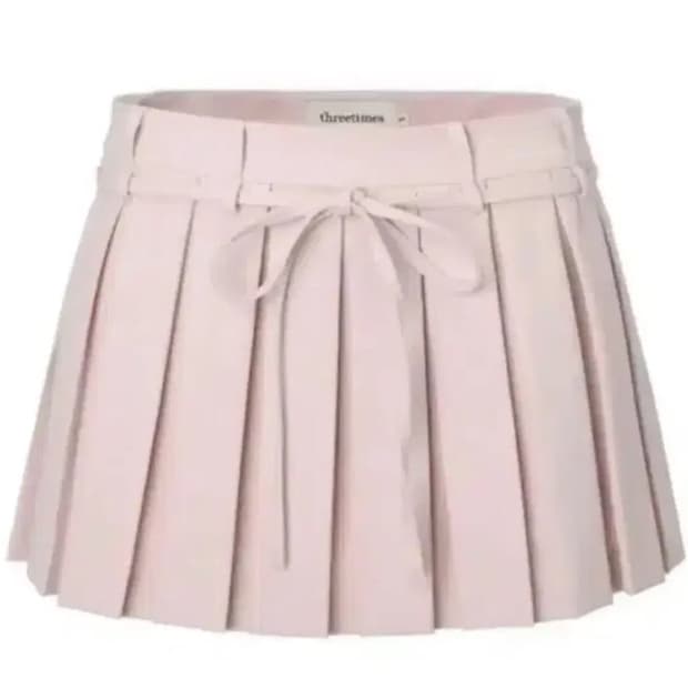 쓰리타임즈 치어리스커트 핑크 M
