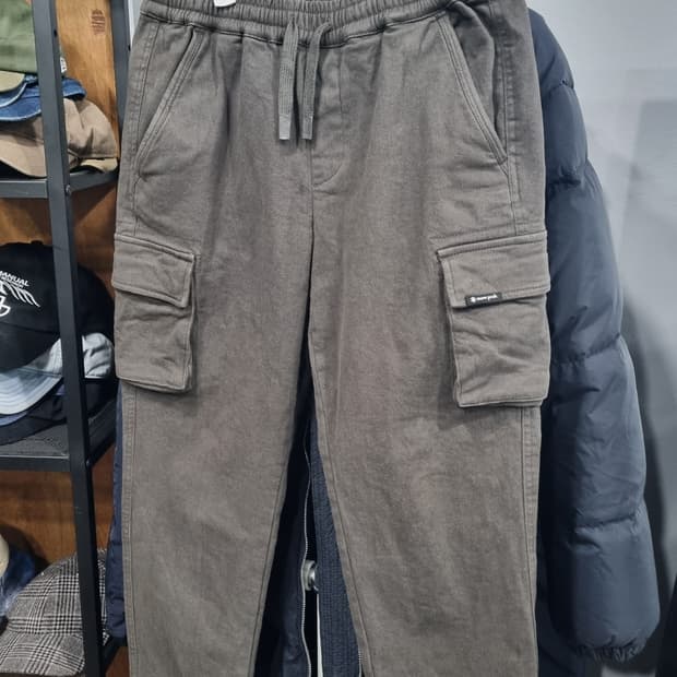 (snow peak) 차콜카키 기모 카고바지 30size 공용