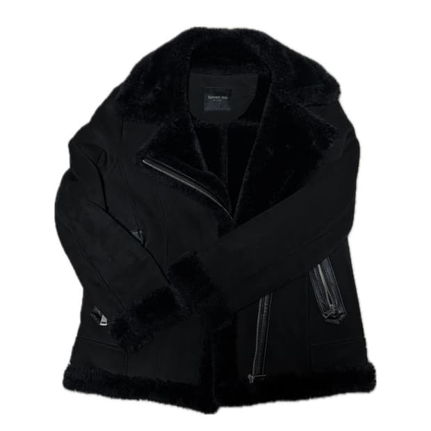 Kenneth Lady 블랙 스웨이드 무스탕