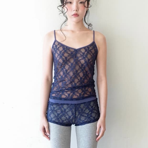 샵페어리 나시 네이비