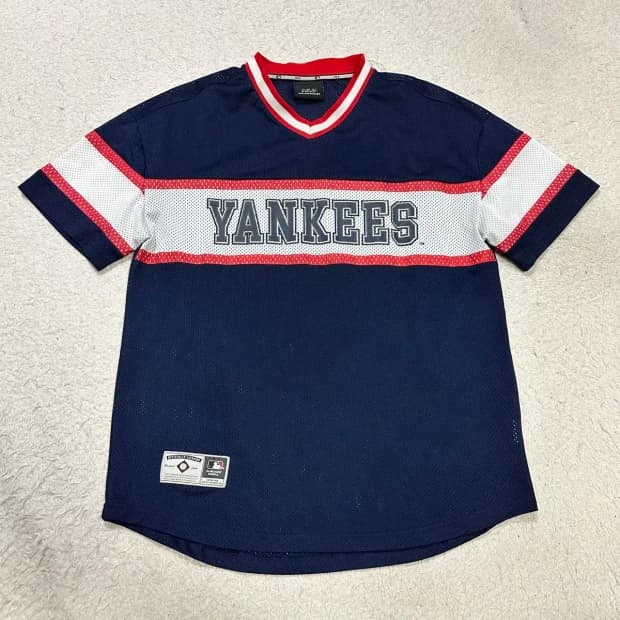 MLB 메쉬 반팔티 L 100