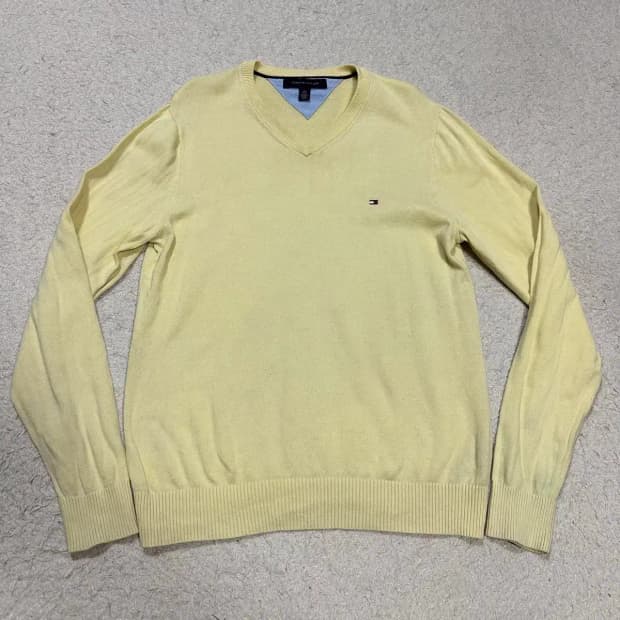 타미힐피거 니트 브이넥 s