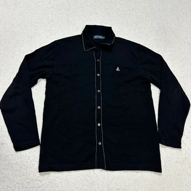 빈폴 가디건 카라넥 블랙 105