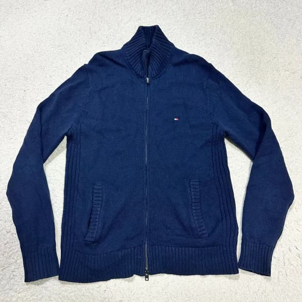 타미힐피거 니트 집업 L
