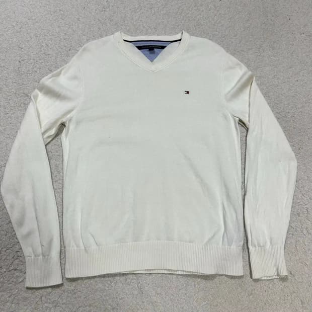 타미힐피거 니트 브이넥 s