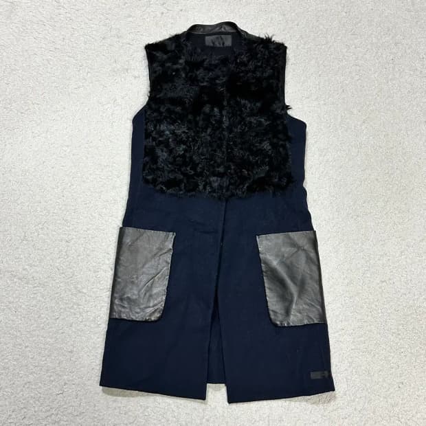 시스템 모직 코트 여성