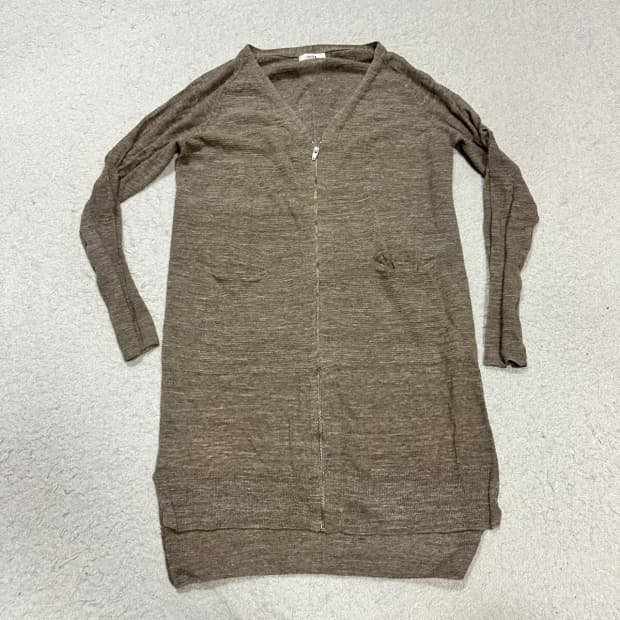 시스템  집업 가디건 90